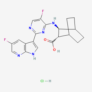 molecular formula C20H20ClF2N5O2 B10815087 Pimodivir hydrochloride CAS No. 1777721-87-5