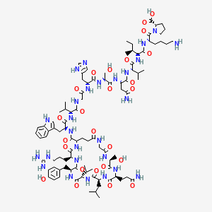 molecular formula C94H143N27O25 B10815312 Lariatin A 