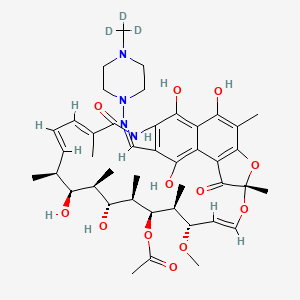 molecular formula C43H58N4O12 B10815355 Rifaldazine-d3 
