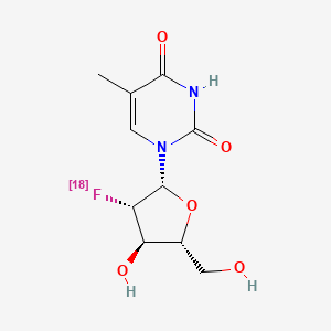 molecular formula C10H13FN2O5 B10815482 5-Methyl-2'-fluoroarauracil F-18 CAS No. 241144-93-4
