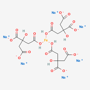 molecular formula C18H18FeNa6O21 B10815537 Hexasodium;2-(carboxymethyl)-2-hydroxybutanedioate;iron CAS No. 52031-09-1