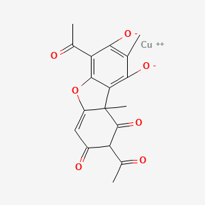 molecular formula C18H14CuO7 B10815546 Copper usnate 