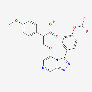 molecular formula C22H18F2N4O5 B10815557 Osm-LO-12 