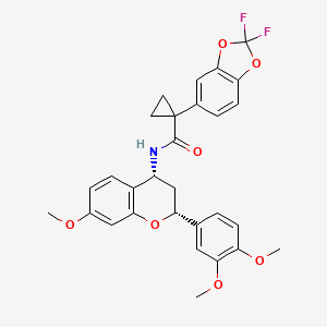 molecular formula C29H27F2NO7 B10815679 CFTR corrector 4 