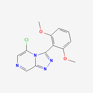 molecular formula C13H11ClN4O2 B10815819 5-Chloro-3-(2,6-dimethoxyphenyl)-[1,2,4]triazolo[4,3-a]pyrazine 