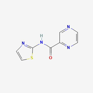 molecular formula C8H6N4OS B10815846 N-thiazol-2-ylpyrazine-2-carboxamide 