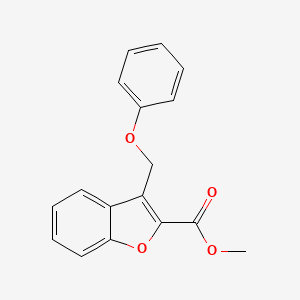 molecular formula C17H14O4 B10815894 Methyl 3-(phenoxymethyl)benzofuran-2-carboxylate 