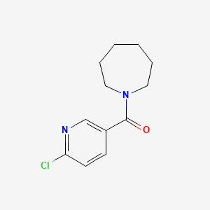 molecular formula C12H15ClN2O B10815993 1-(6-Chloropyridine-3-carbonyl)azepane 