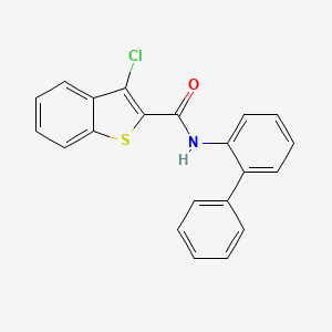 molecular formula C21H14ClNOS B10816032 N-([1,1'-Biphenyl]-2-yl)-3-chlorobenzo[b]thiophene-2-carboxamide 
