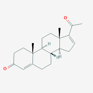 molecular formula C21H28O2 B108162 16-去氢孕酮 CAS No. 1096-38-4