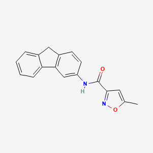 molecular formula C18H14N2O2 B10816652 N-(9H-Fluoren-3-yl)-5-methylisoxazole-3-carboxamide 
