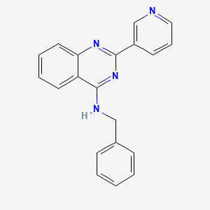 molecular formula C20H16N4 B10816678 N-benzyl-2-pyridin-3-ylquinazolin-4-amine CAS No. 157862-79-8