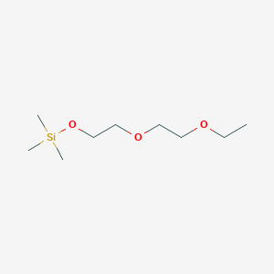 molecular formula C9H22O3Si B108168 2-(2-Ethoxyethoxy)ethoxy-trimethylsilane CAS No. 16654-46-9