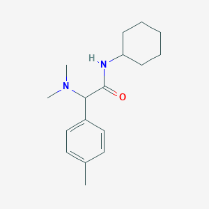 molecular formula C17H26N2O B10816935 N-cyclohexyl-2-(dimethylamino)-2-(4-methylphenyl)acetamide 
