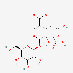 molecular formula C17H24O14 B10817951 Nuezhenidic acid 