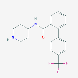 molecular formula C19H19F3N2O B108183 N-(Piperidin-4-yl)-4'-(trifluoromethyl)biphenyl-2-carboxamide CAS No. 182439-41-4