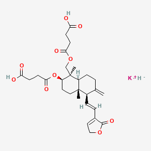 molecular formula C28H37KO10 B10818304 Kalii Dehydrographolidi Succinas 