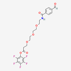 molecular formula C23H22F5NO7 B10818458 Ald-Ph-amido-PEG3-C2-Pfp ester 