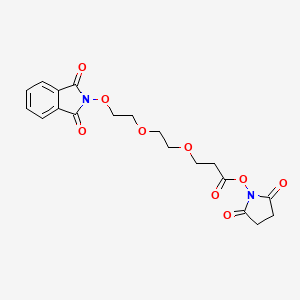 molecular formula C19H20N2O9 B10818466 NHPI-PEG2-C2-NHS ester 