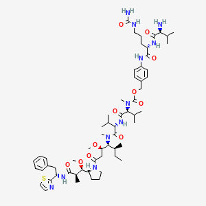 molecular formula C60H93N11O11S B10818655 Vat-Cit-PAB-Monomethyl Dolastatin 10 