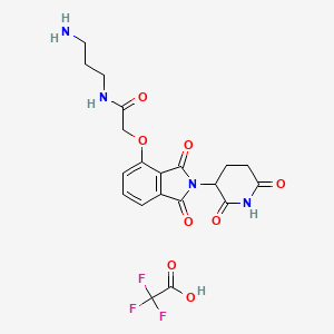 molecular formula C20H21F3N4O8 B10818714 Thalidomide-O-amido-C3-NH2 
