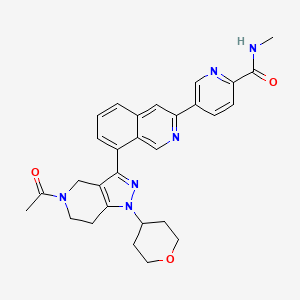 molecular formula C29H30N6O3 B10818736 GNE-207 