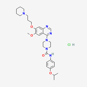 molecular formula C31H43ClN6O4 B10818818 Tandutinib hydrochloride 