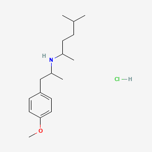 molecular formula C17H30ClNO B10819047 N-(1,4-Dimethylpentyl)-4-methoxyamphetamine Hydrochloride CAS No. 2741204-15-7
