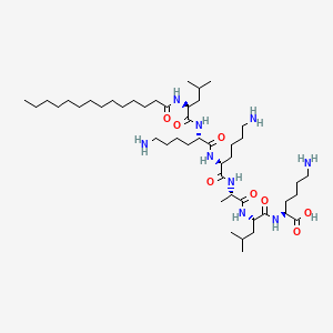 molecular formula C47H91N9O8 B10819050 Myristoyl Hexapeptide-16 