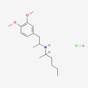 molecular formula C17H30ClNO2 B10819085 N-(1-methylpentyl)-3,4-DMA (hydrochloride) CAS No. 2752059-47-3
