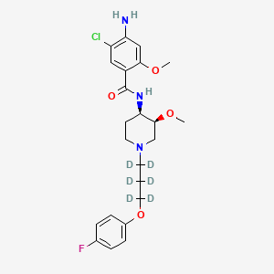 molecular formula C23H29ClFN3O4 B10819093 Cisapride-d6 