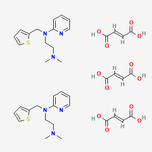 molecular formula C40H50N6O12S2 B10819234 Methapyrilene fumarate CAS No. 5967-64-6