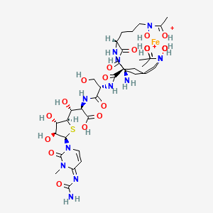 molecular formula C37H63FeN12O18S+3 B10819260 delta-2-Albomycin A1 