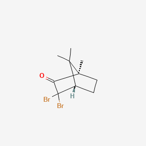 molecular formula C10H14Br2O B10819272 alpha,alpha-Dibromo-D-camphor CAS No. 514-12-5