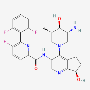 molecular formula C26H26F3N5O3 B10819291 Uzansertib CAS No. 2088852-47-3