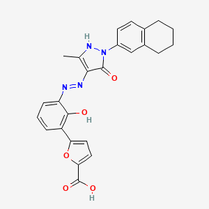 molecular formula C25H22N4O5 B10819311 Hetrombopag CAS No. 2600513-51-5