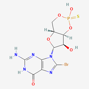 molecular formula C10H11BrN5O6PS B10819343 Rp-8-Br-Cgmps 