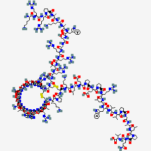 molecular formula C286H469N97O70S4 B10819441 Antimicrobial peptide-57 
