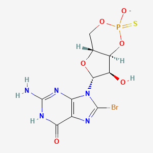 molecular formula C10H10BrN5O6PS- B10819473 Rp-8-Br-cGMPS 