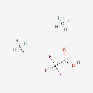 molecular formula C4H9F3O2 B10819478 methane;2,2,2-trifluoroacetic acid 