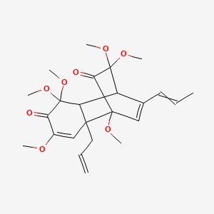 molecular formula C24H32O8 B10819527 Isoasatone A 