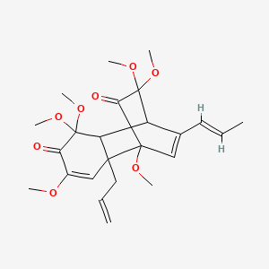molecular formula C24H32O8 B10819552 Isoasatone A 
