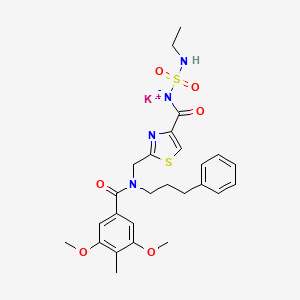 molecular formula C26H31KN4O6S2 B10819758 ASP6432 
