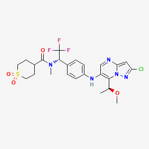 molecular formula C24H27ClF3N5O4S B10819840 Nvs-malt1 