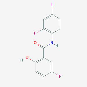 molecular formula C13H8F2INO2 B10819901 NFATc1-IN-1 