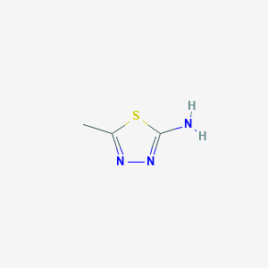 molecular formula C3H5N3S B108200 2-氨基-5-甲基-1,3,4-噻二唑 CAS No. 108-33-8