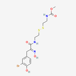 molecular formula C15H20BrN3O5S2 B10820011 Psammaplin D 