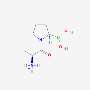 molecular formula C7H16BN2O3+ B10820015 L-Ala-L-boroPro 