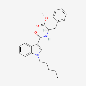 molecular formula C24H28N2O3 B10820259 Methyl 2-[(1-pentylindole-3-carbonyl)amino]-3-phenylpropanoate 