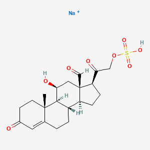 molecular formula C21H28NaO8S+ B10820281 Aldosterone 21-sulfate (sodium salt) 